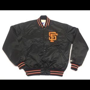 ❌SOLD❌ 80s SF Giants Satin Starter Jacket Bomber